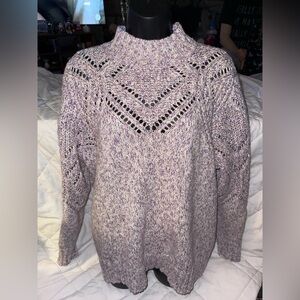 Torrid Pullover Turtleneck Pointelle Sweater